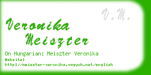 veronika meiszter business card